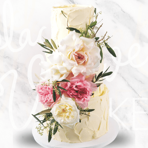 Multi Tier Rustic Stucco Wedding Cake Sydney