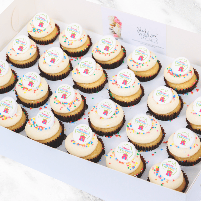 National Child Protection Week Mini Cupcakes (24) Sydney