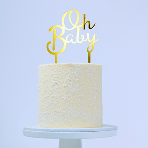 New Beginnings Baby Shower Gender Reveal Cake Sydney