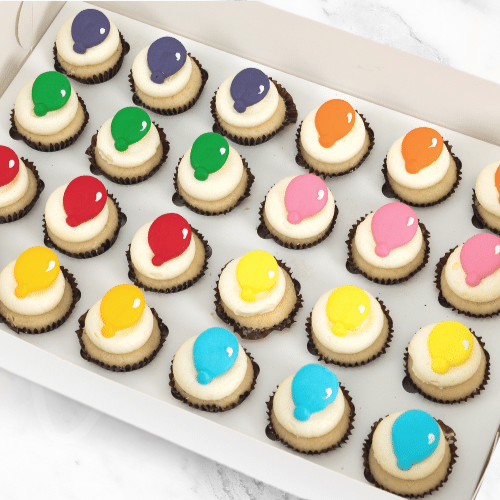 Party Balloon Mini Cupcakes (24) Sydney