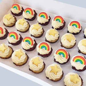 Party Gras Stars Mini Cupcakes (24) Sydney