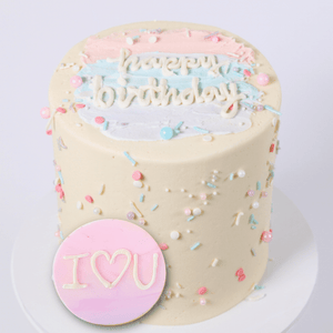 Pastel Birthday Bash Sprinkle Cake Sydney