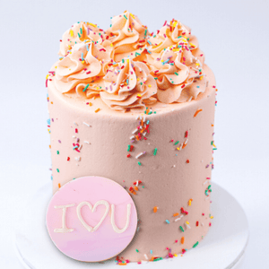 Pastel Pink Sprinkles Cake Sydney