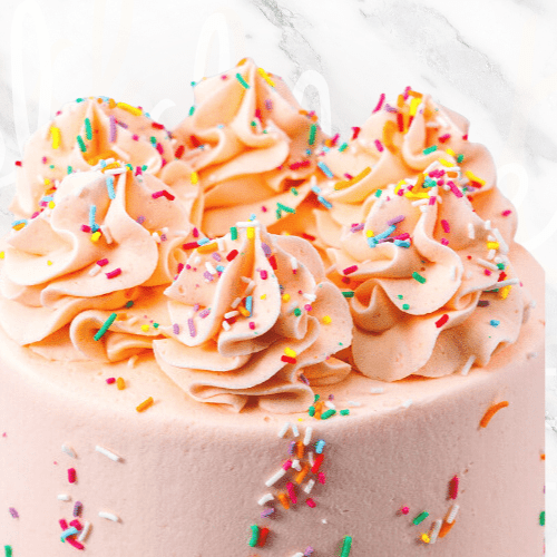Pastel Pink Sprinkles Cake-BVSydney