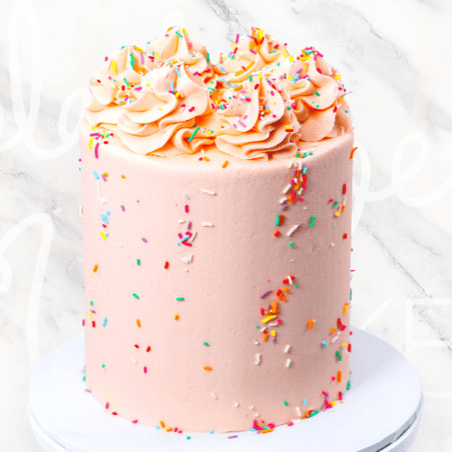 Pastel Pink Sprinkles Cake-BVSydney