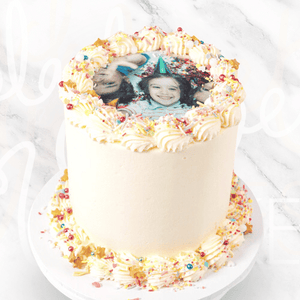 Pastel Sprinkles Photo Image Cake-BVSydney