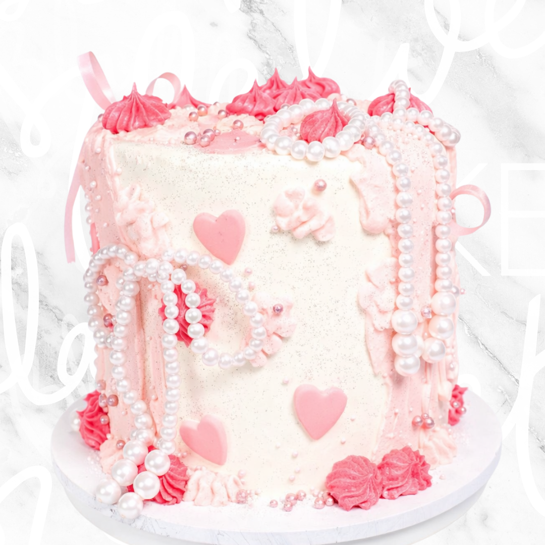 Pearls Drip Lit Cake Sydney