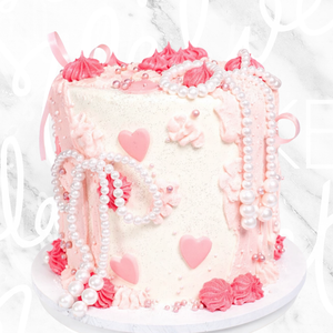 Pearls Drip Lit Cake Sydney