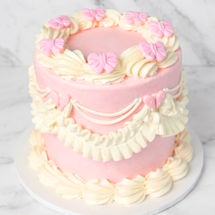 Pink Baby Vintage Cake Sydney
