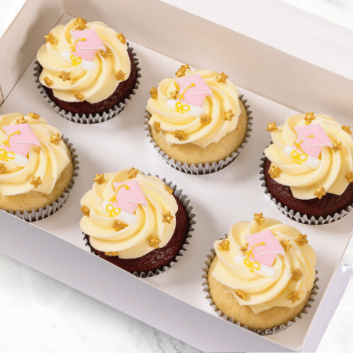 Pink Lady Graduation Gift Cupcakes (6) Sydney
