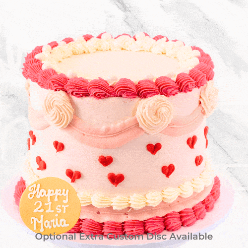 Pink Vintage Love Cake-BVSydney