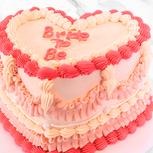 Pretty Pink Heart Vintage Cake Sydney