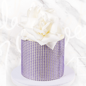 Purple Diamante Roses Cake Sydney