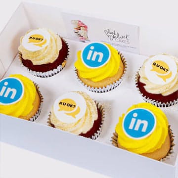R U OK? DAY Featured Corporate Designer Cupcakes (6) Sydney