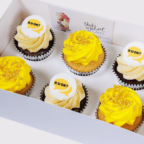 R U OK? DAY Wow Designer Cupcakes (6)-BVSydneyCupcakes