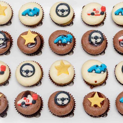 Racing Cars Superstars Kids Mini Cupcakes (24)-BVSydneyCupcakes