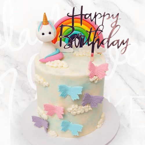 Rainbow Unicorn Cloud Cake-BVSydney