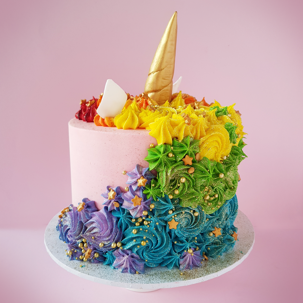 Pride Rainbow Unicorn Cake 