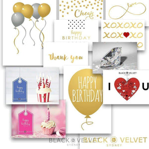 Roses and Hearts Gift Pack (6 Cupcakes, Balloon, Card) Sydney