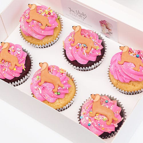 Sausage dog hot sale cupcake cake