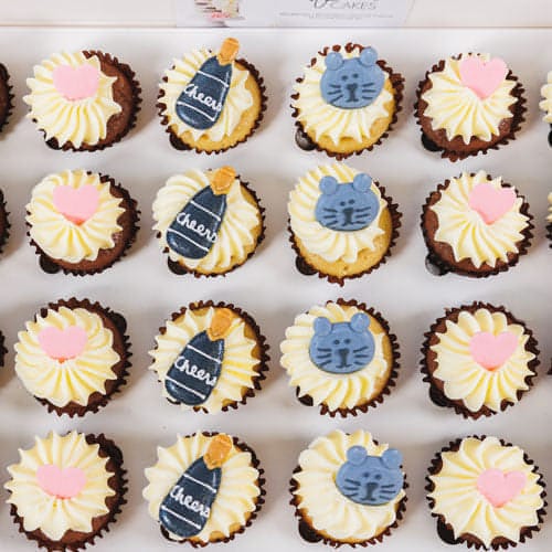 Self-Love with Drink and Cat Mini-Cupcake Pack (24)-BVSydneyCupcakes