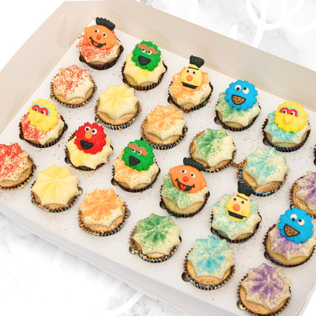 Sesame Street Mini Cupcakes (24) Sydney