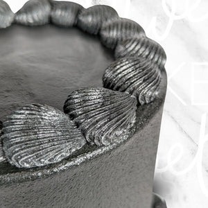 Simple Vintage Cake in Black Sydney