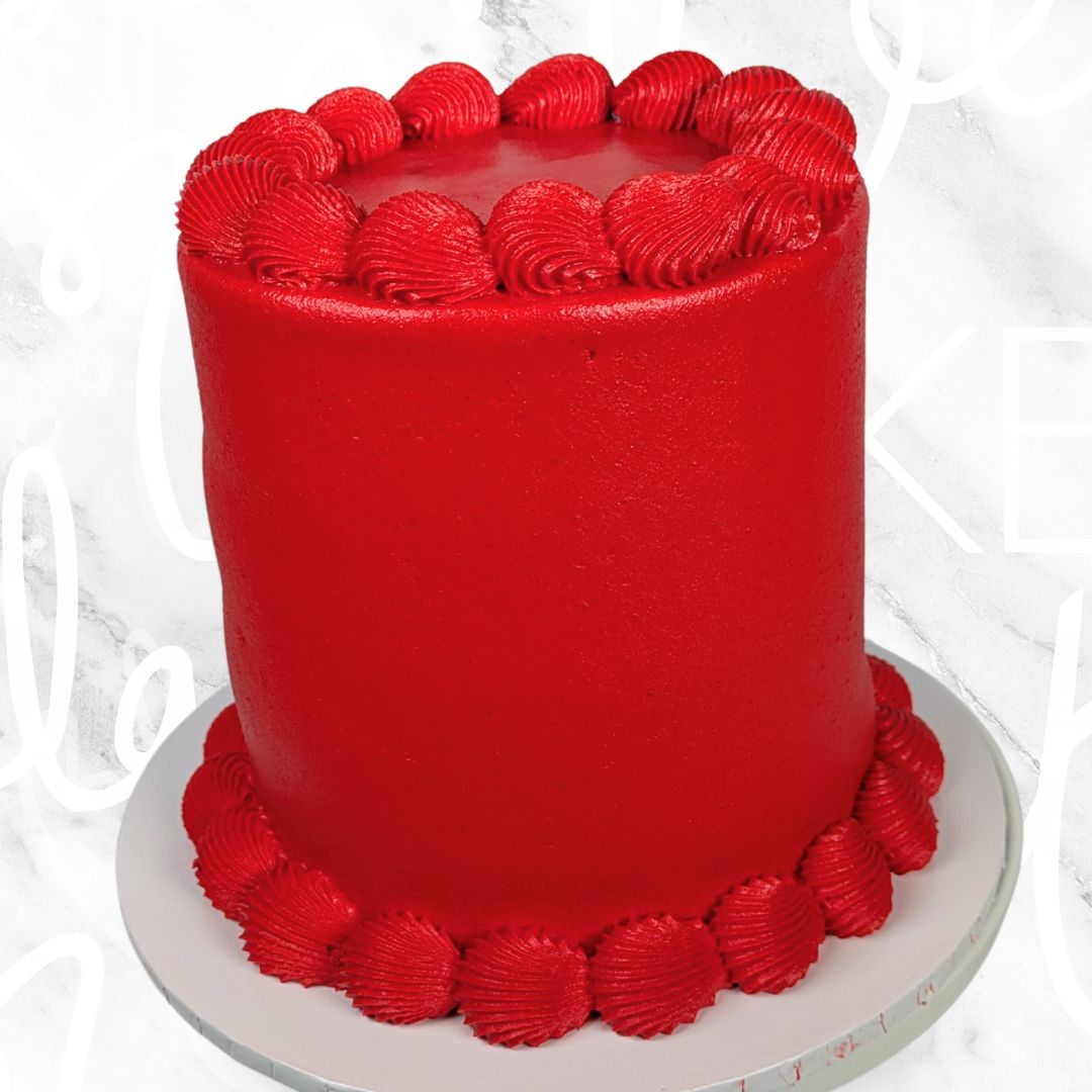 Simple Vintage Cake in Red Sydney