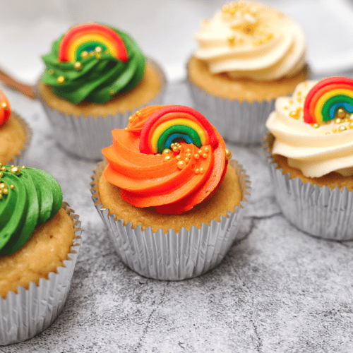 St Patrick's Day Rainbow Cupcakes (6)-BVSydneyCupcakes