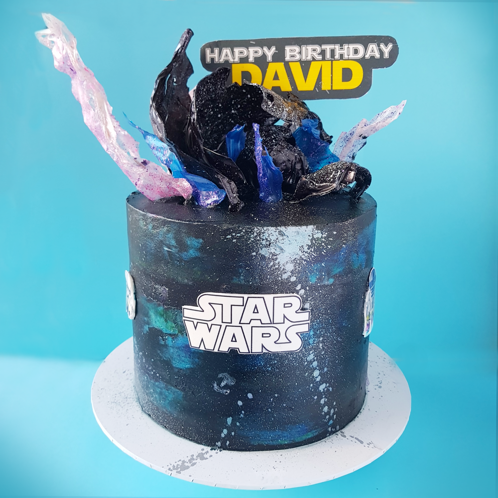 Vegan Star Wars Galaxy Cake
