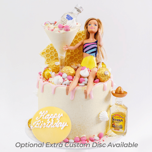 Drunk Barbie Birthday Cake! | 21st Birthday Cake | Chyna B Sweets - YouTube