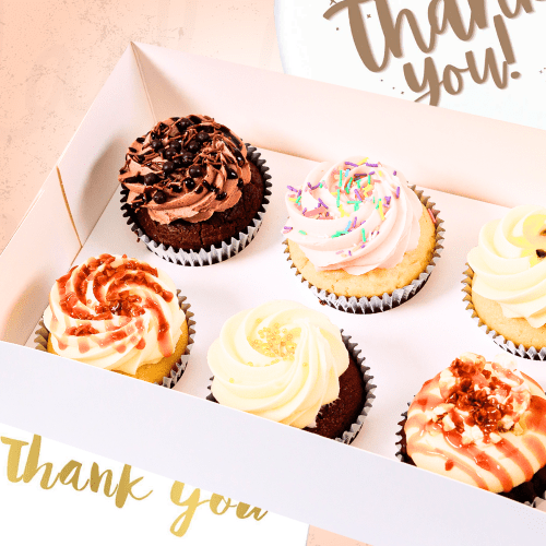 Thank You Cupcakes Gift Pack (6) Sydney