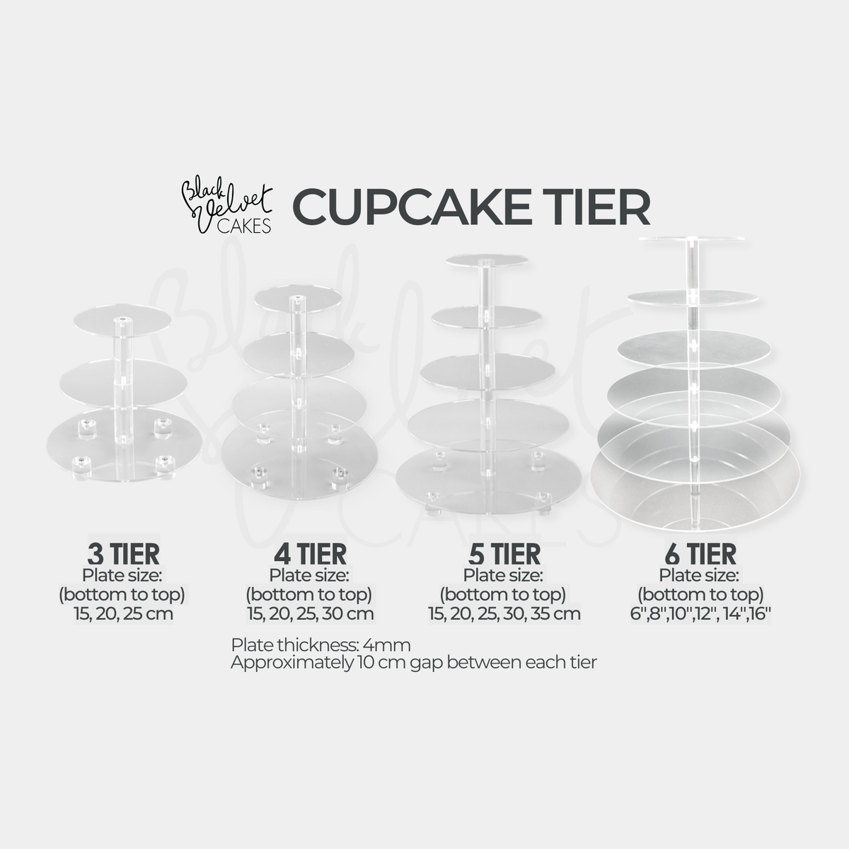 Tier Cupcake Stand Hire (incl $50 Deposit)-Cupcakes