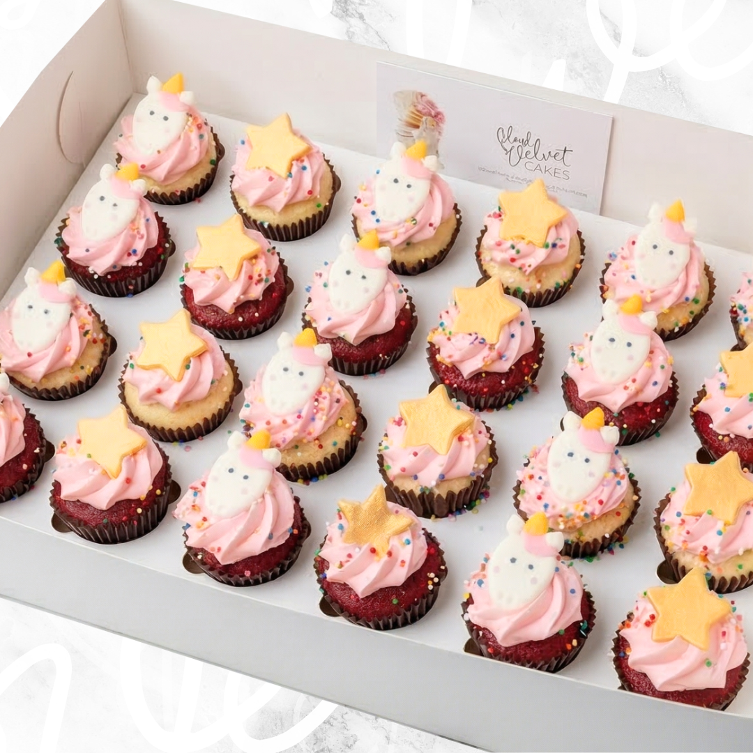 Unicorn Influencer Mini Cupcakes (24) Sydney