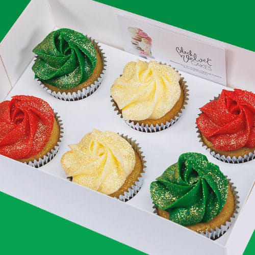 VEGAN Christmas Designer Cupcakes (12) Sydney