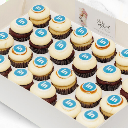 VEGAN Corporate Logo Mini Cupcakes (24) Sydney