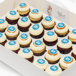 VEGAN Corporate Logo Mini Cupcakes (24) Sydney