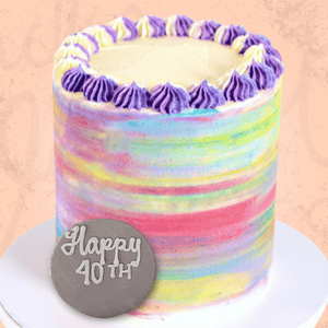 VEGAN Pastel Watercolour Cake Sydney