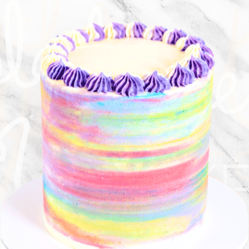 VEGAN Pastel Watercolour Cake Sydney