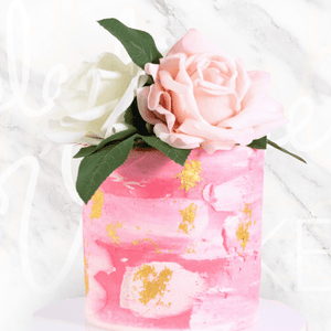 VEGAN Roses and Gold Cake-BVSydney