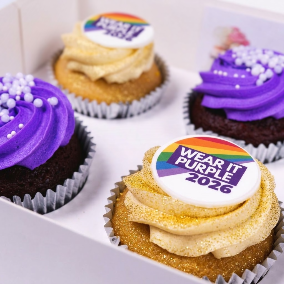 Wear It Purple Wow Designer Cupcakes (6)-BVSydneyCupcakes