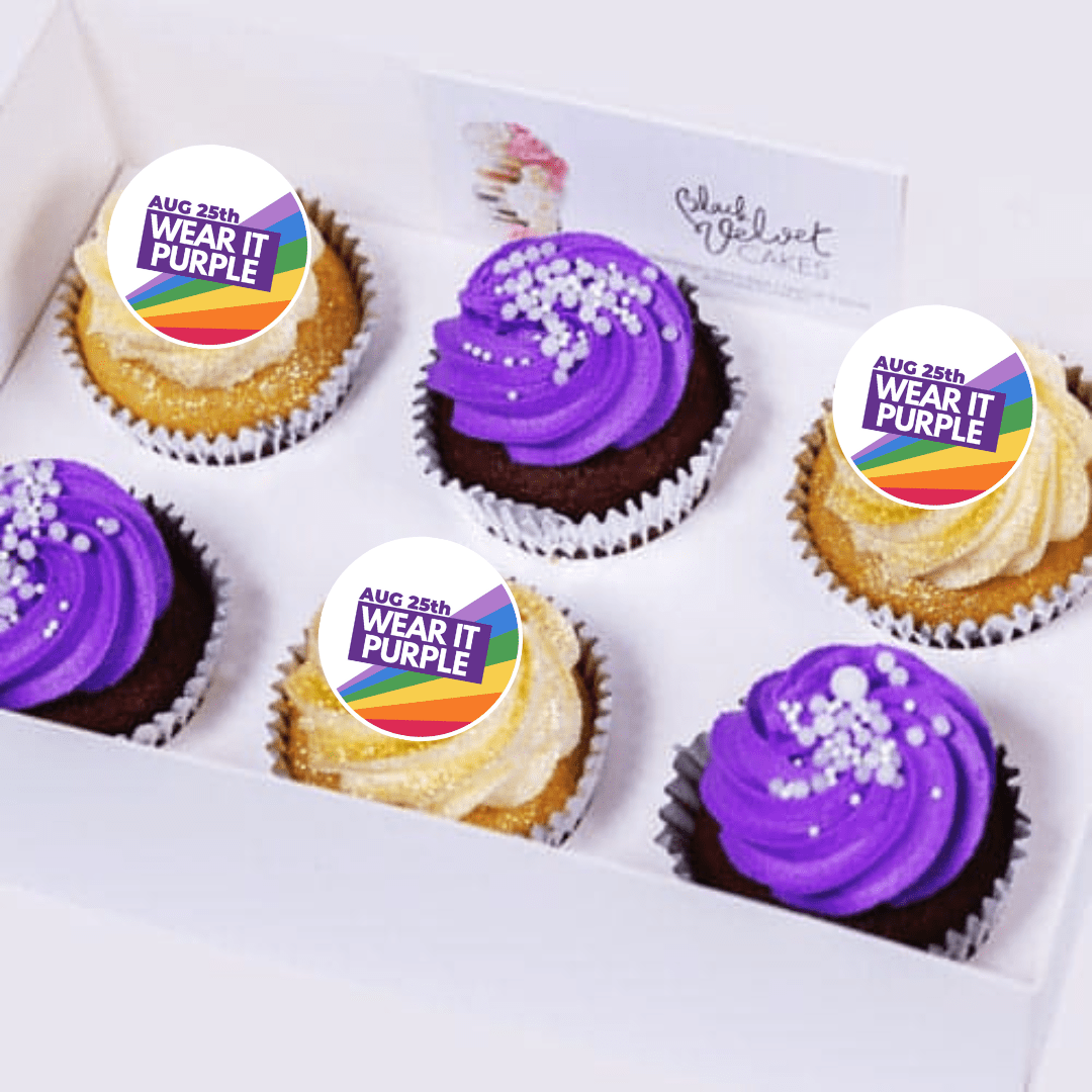 Wear It Purple Wow Designer Cupcakes (6) Sydney