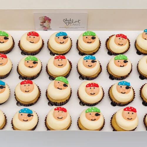 Wild Harbour Pirates Mini Cupcakes (24)-BVSydneyCupcakes