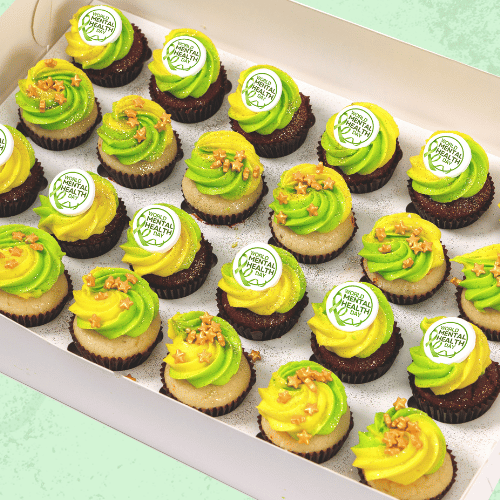 World Mental Health Day Mini Cupcakes (24)-BVSydneyCupcakes