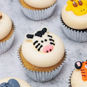 Zoo Animals Designer Cupcakes (6) Sydney